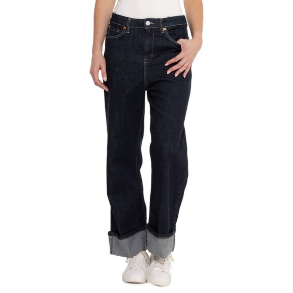 NEW Blank NYC Hi-Rise Wide-Leg Jeans  Dark Rinse for women 252 - Picture 1 of 4